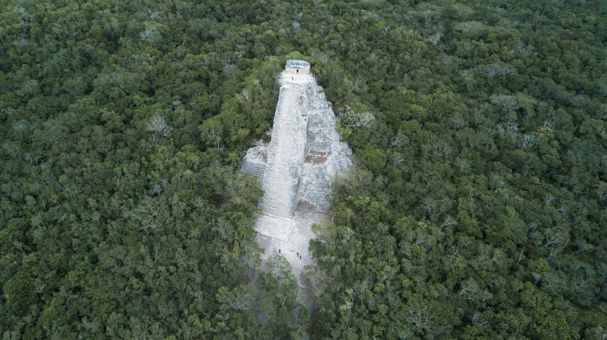 Coba Ruins Aerial View