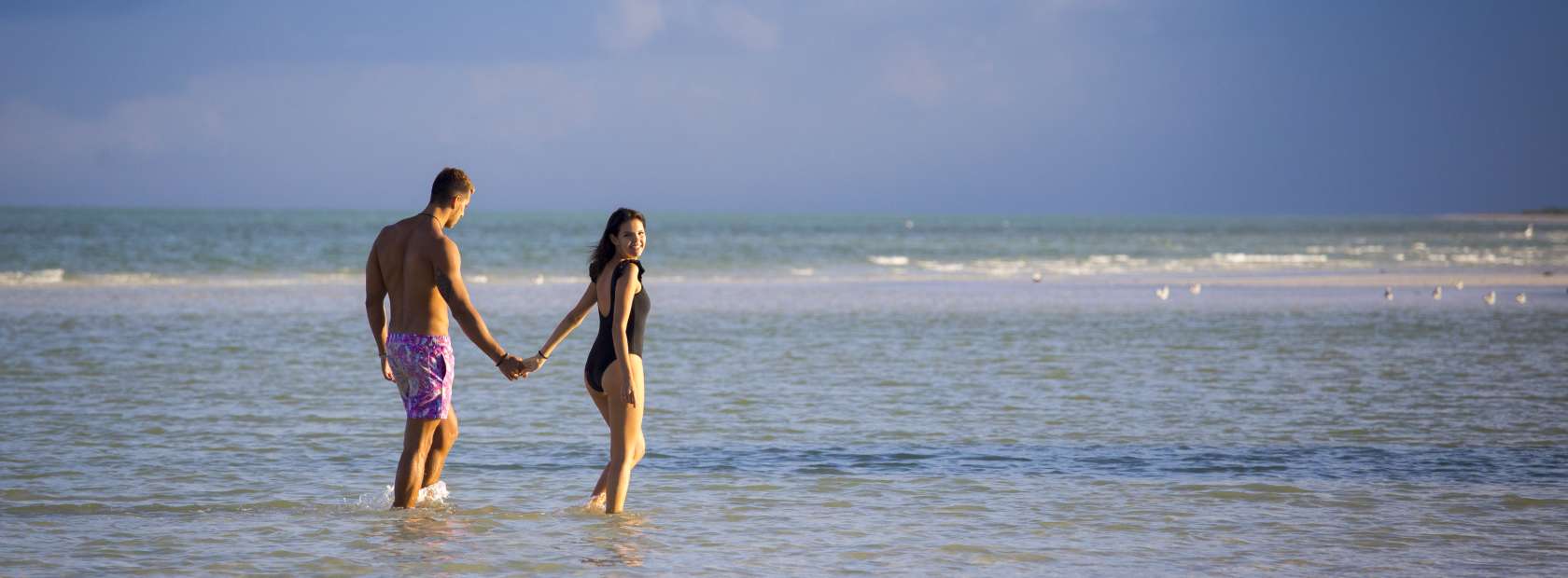 Holbox couple at beach