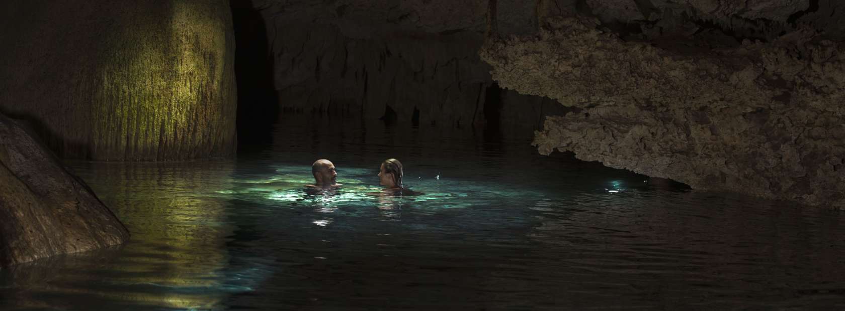 Couple in Cenote Grotto
