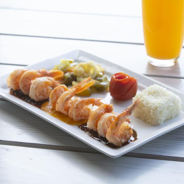 Shrimp on Plate