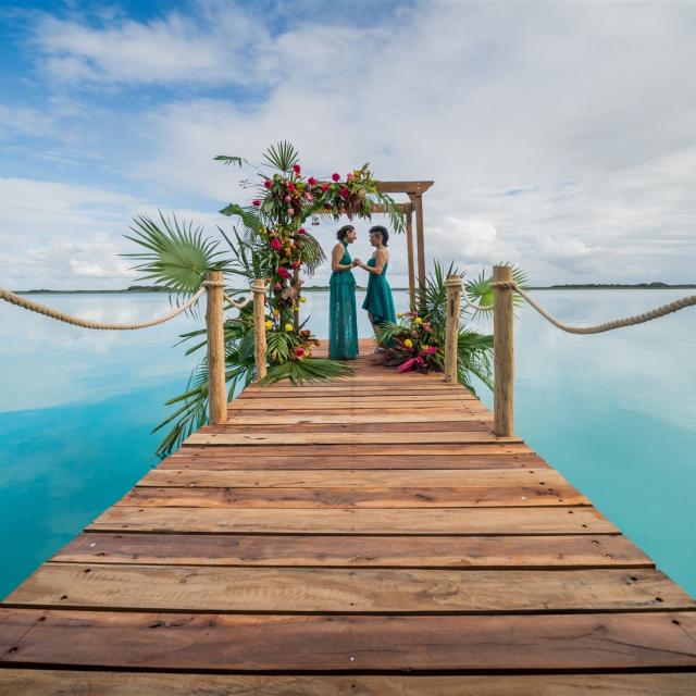 Wedding Ceremony on Pier