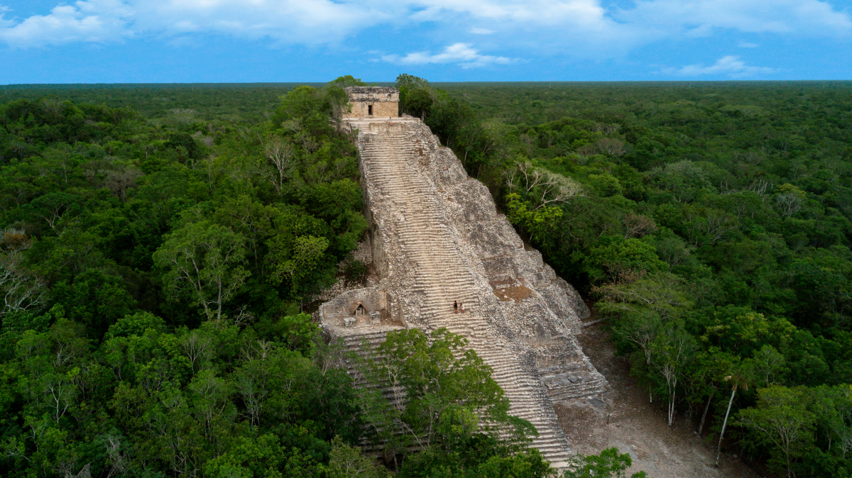 Coba Ruins Aerial Photo