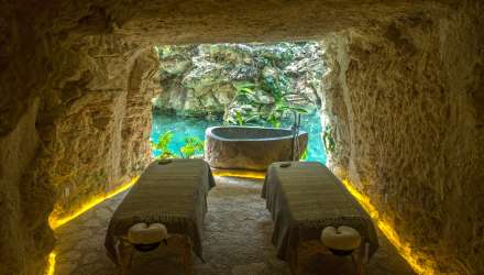 The Spa carved in a rock