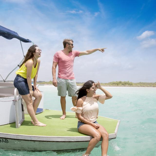 People Having Fun on Boat
