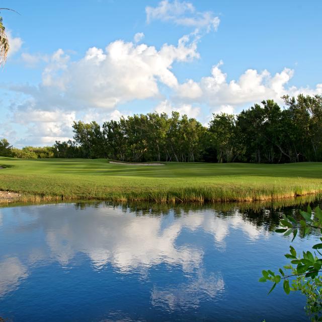 Golf Course Lake Reflection