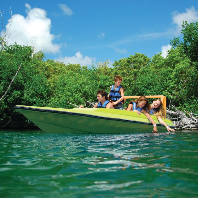 Family in Jungle Tour Boat